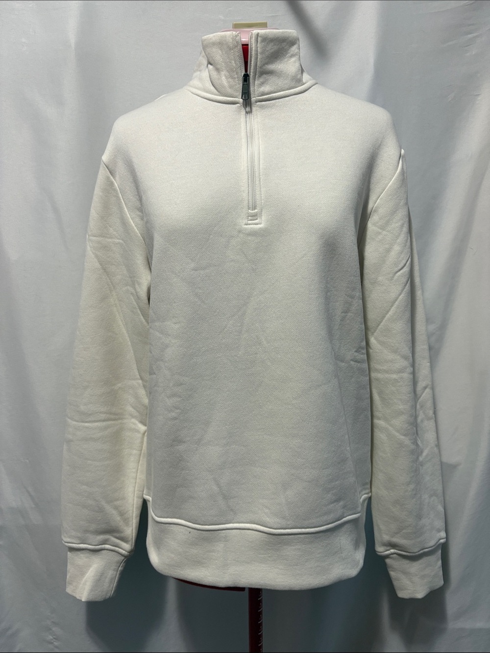 Amazon Essentials Cream Half-Zip Pullover Sweater